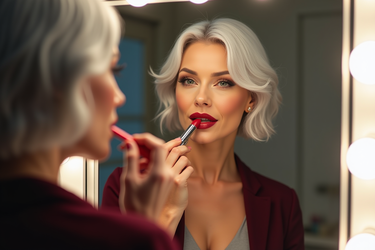 Couleur de rouge à lèvres conseillée pour femme de 60 ans : conseils beauté