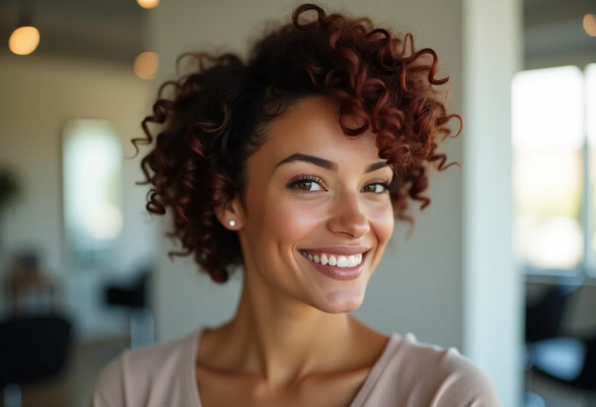 Coupe courte pour cheveux frisés épais : entretien et soins spécifiques