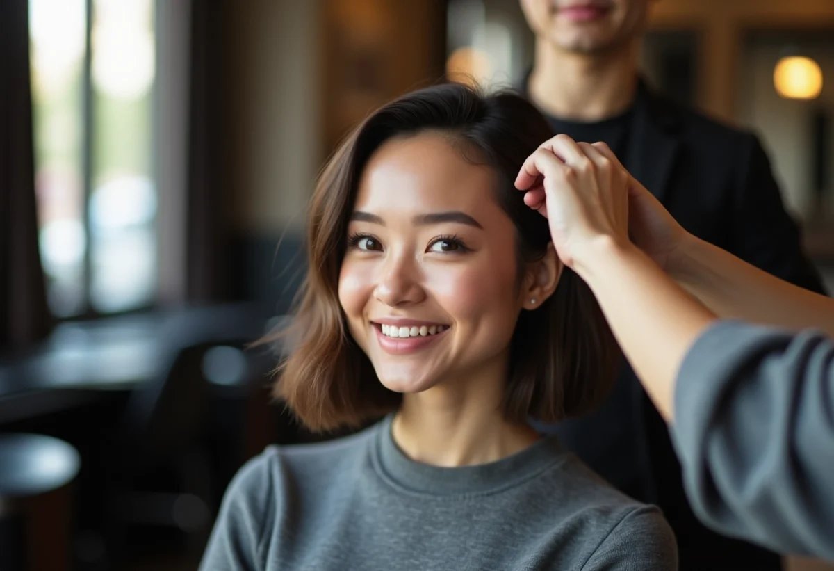 Les meilleures coupes de cheveux pour visage rond selon les experts